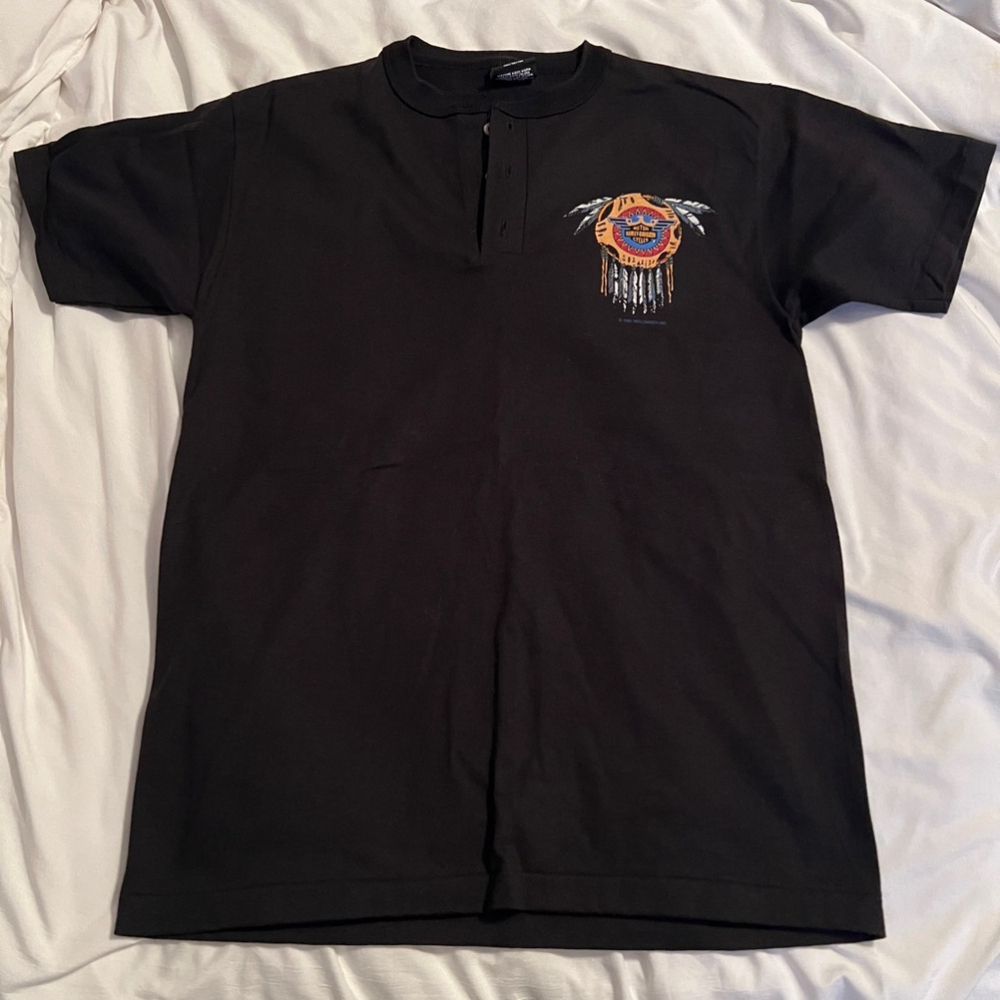 Men's Harley Davidson T-Shirt Black M - Picture 2 of 5